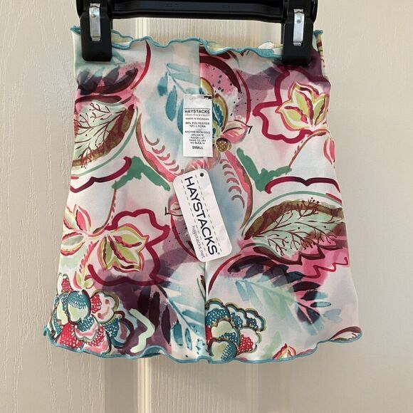 Haystacks Baby Bias Reversible Skirt Steam Train Michigan USA Girls SZ Small NWT - Picture 4 of 6